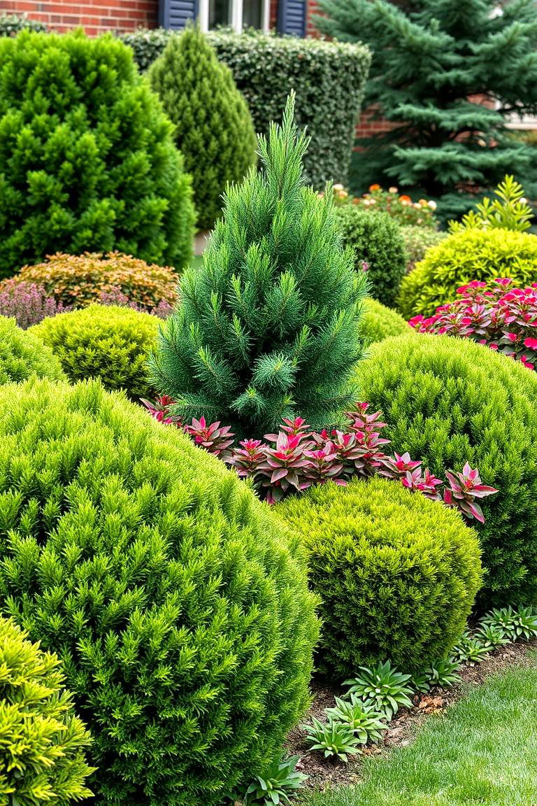 Designing with Evergreen Shrubs - 25 Low Maintenance Garden Border Ideas