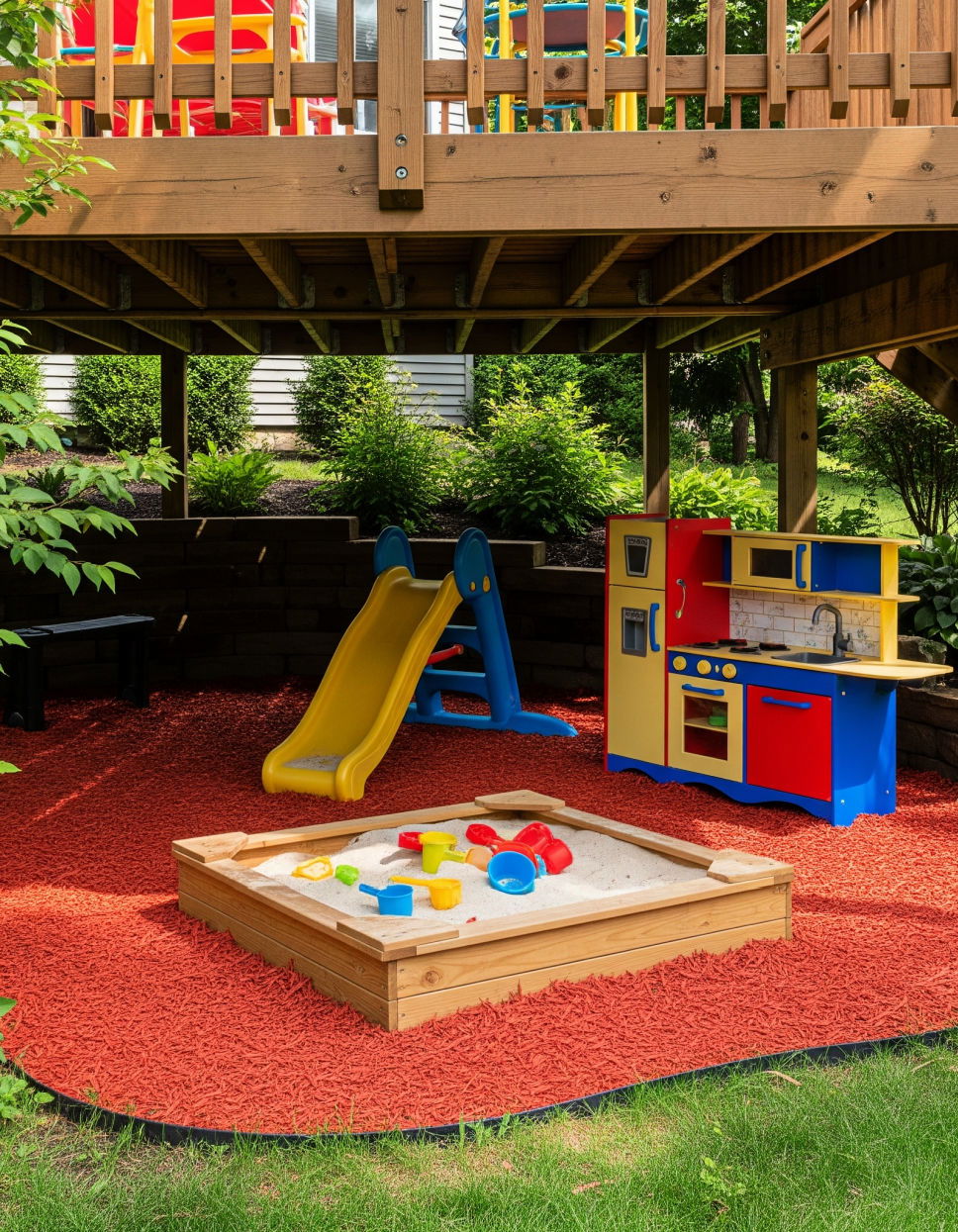 Developing a Kid Friendly Play Zone Under Deck Landscaping Ideas
