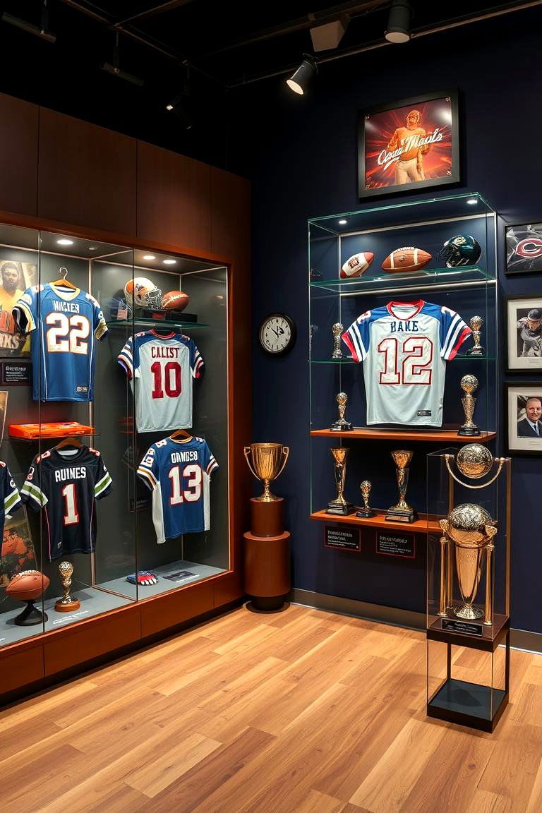 Developing a Sports Memorabilia Display - 25 Man Cave Ideas