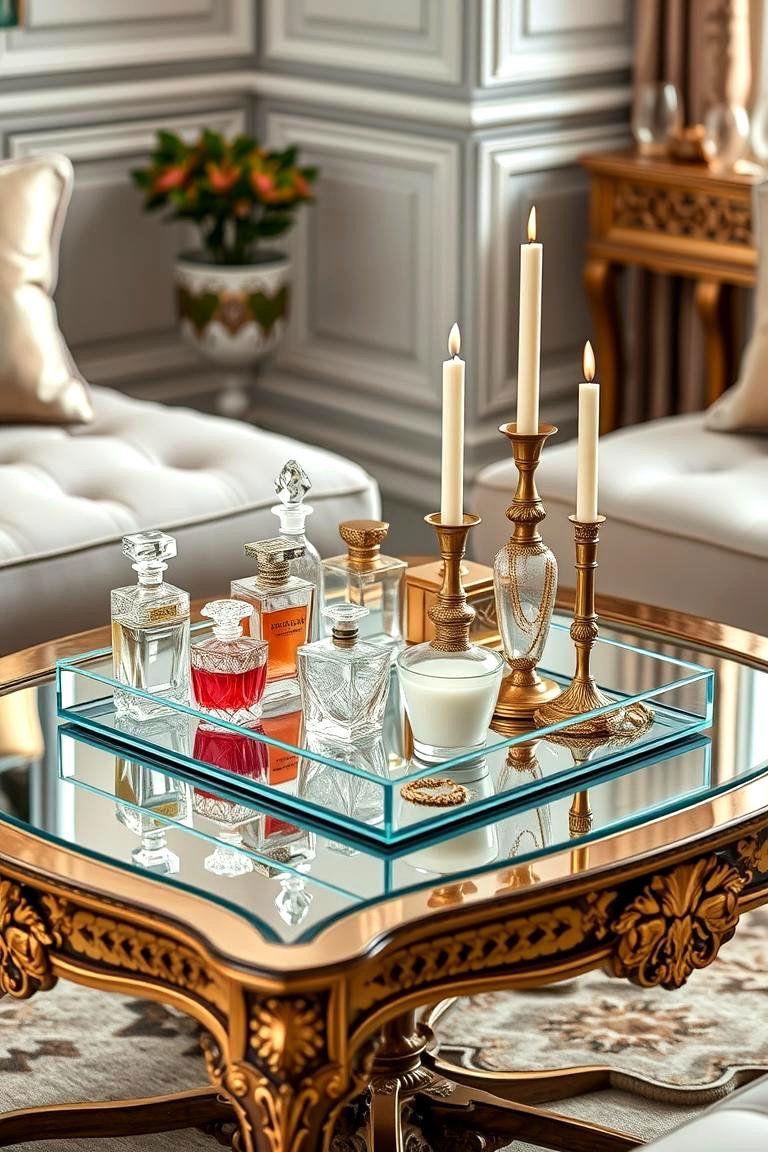 Display Glassware for Elegant Touches - 25 Tray Decor Ideas
