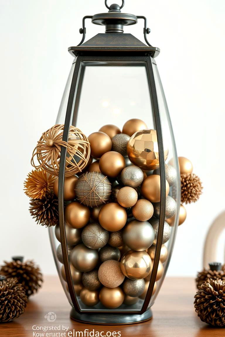 Displaying Decorative Orbs - 25 Lantern Centerpiece Ideas