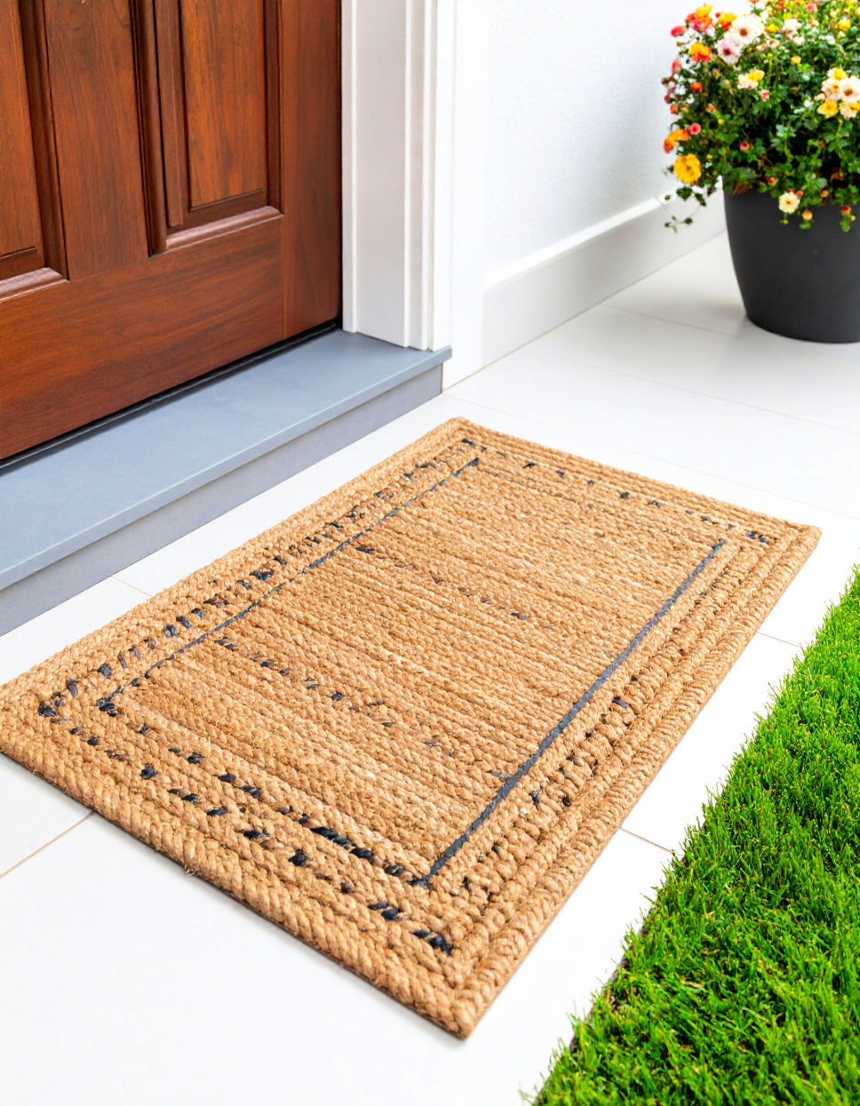 Door Mat With Natural Fiber Blend