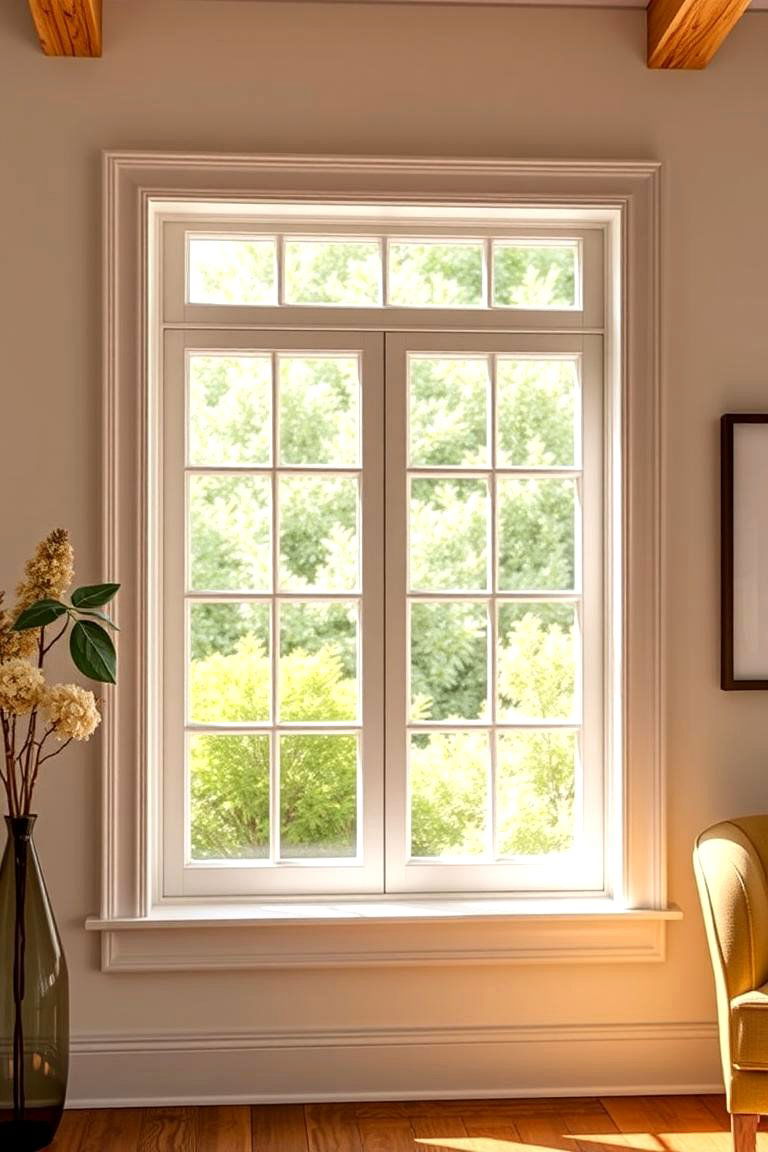 Double Panel Window Trim - 25 Farmhouse Interior Window Trim Ideas