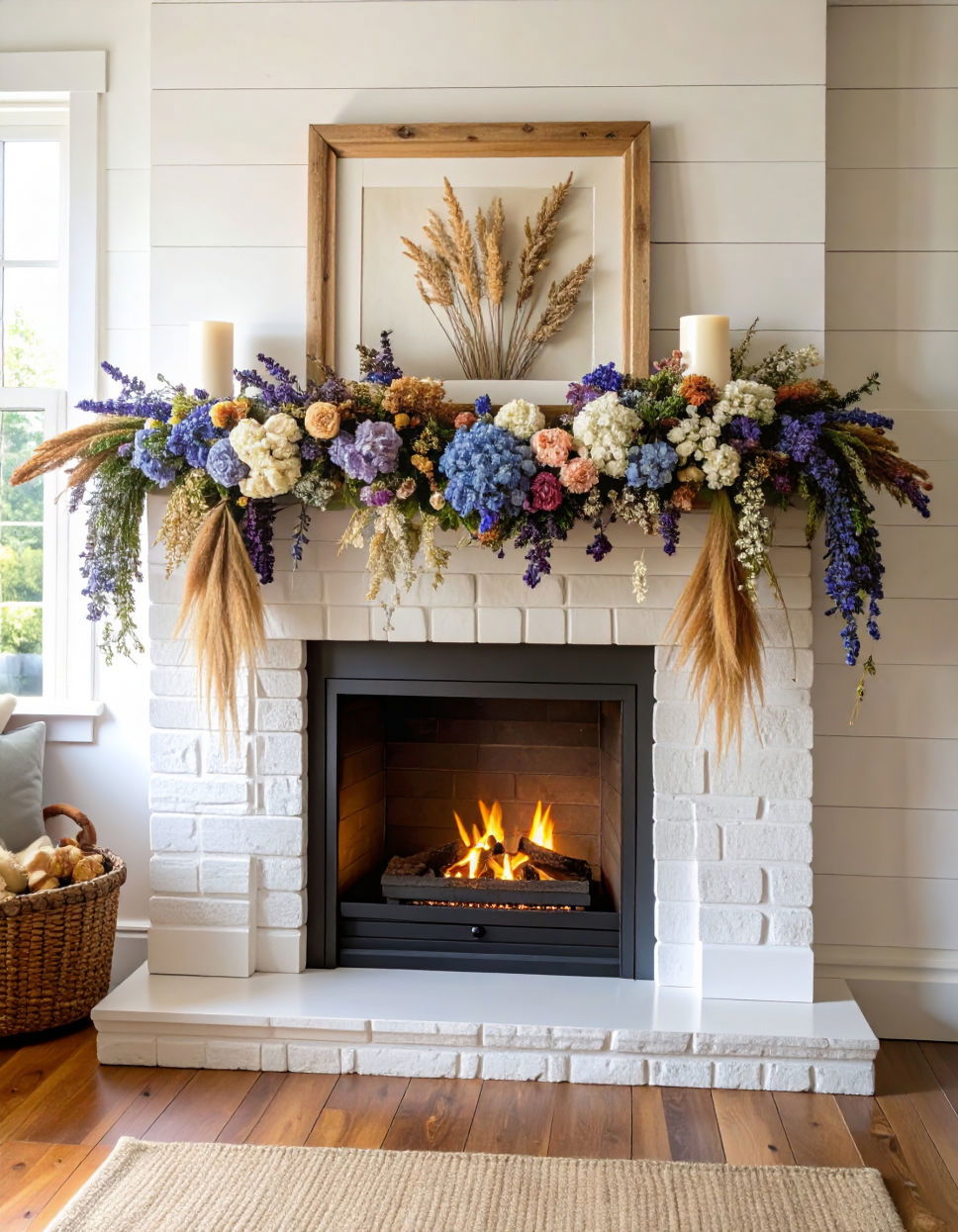 Dried Floral Garland for a Vintage Touch