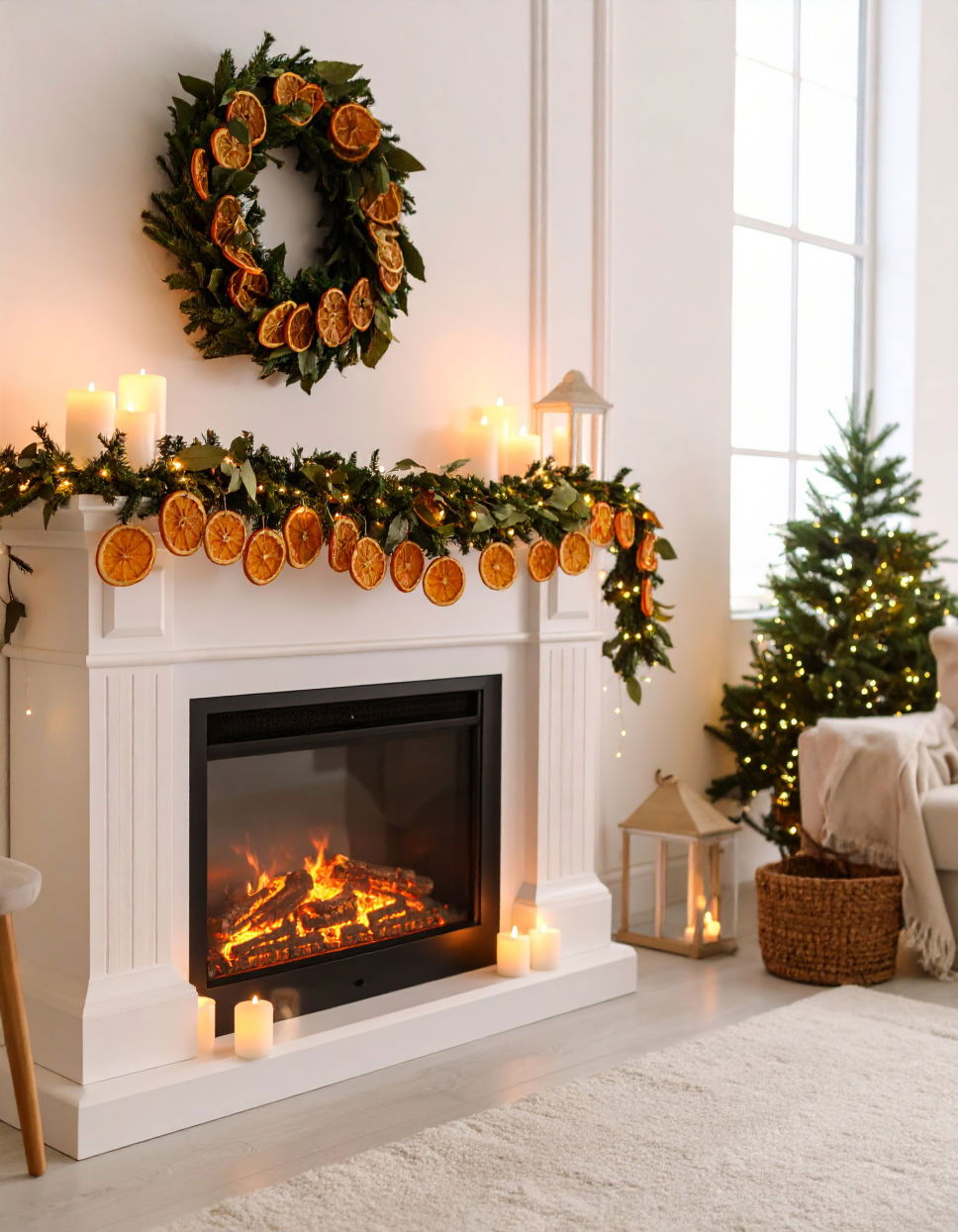 Dried Orange Slice and Bay Leaf Garland