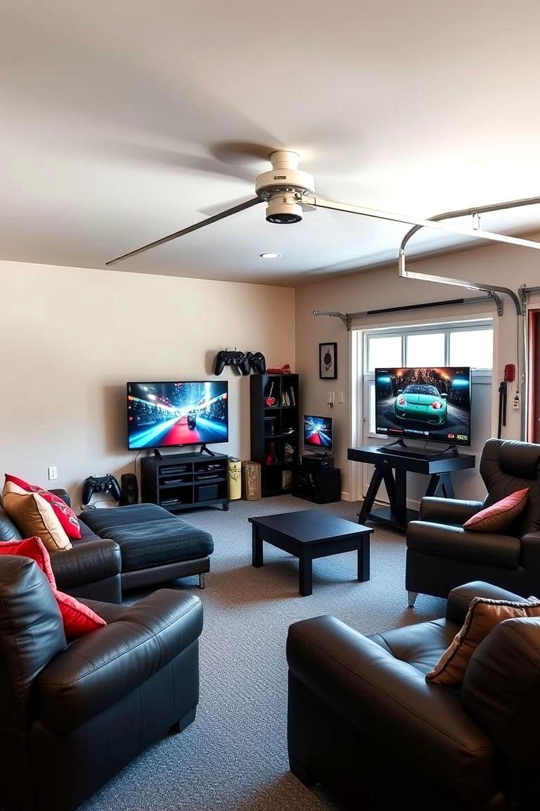 Dual Purpose Guest RoomGame Room - 25 Garage Game Room Ideas