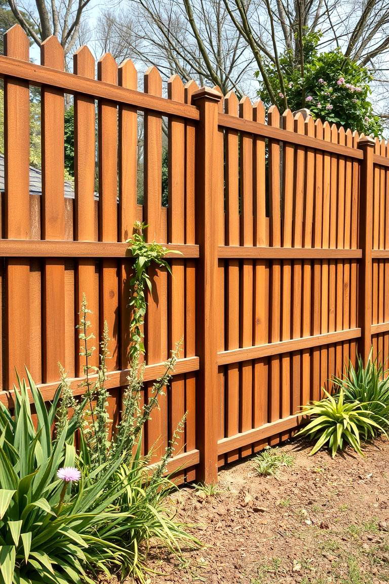 Earthy Brown for a Natural Grounded Feel - 25 Fence Paint Colours