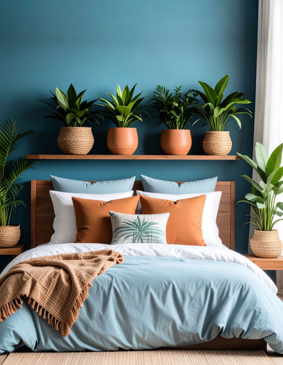Earthy Clay Pot Decor for Natural Charm Tropical Bedroom Ideas