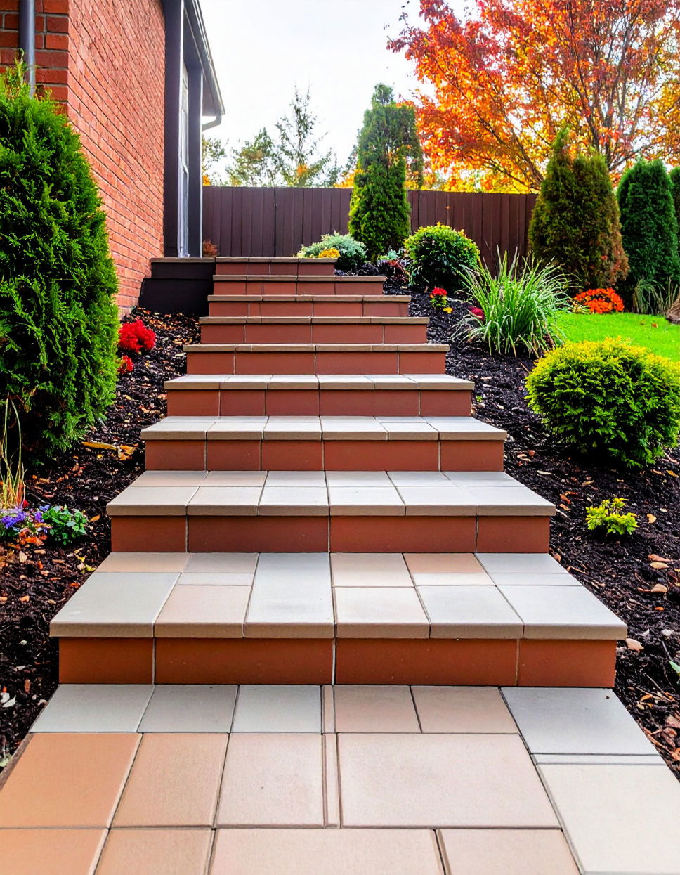 Easy Flagstone Steps with Recycled Materials