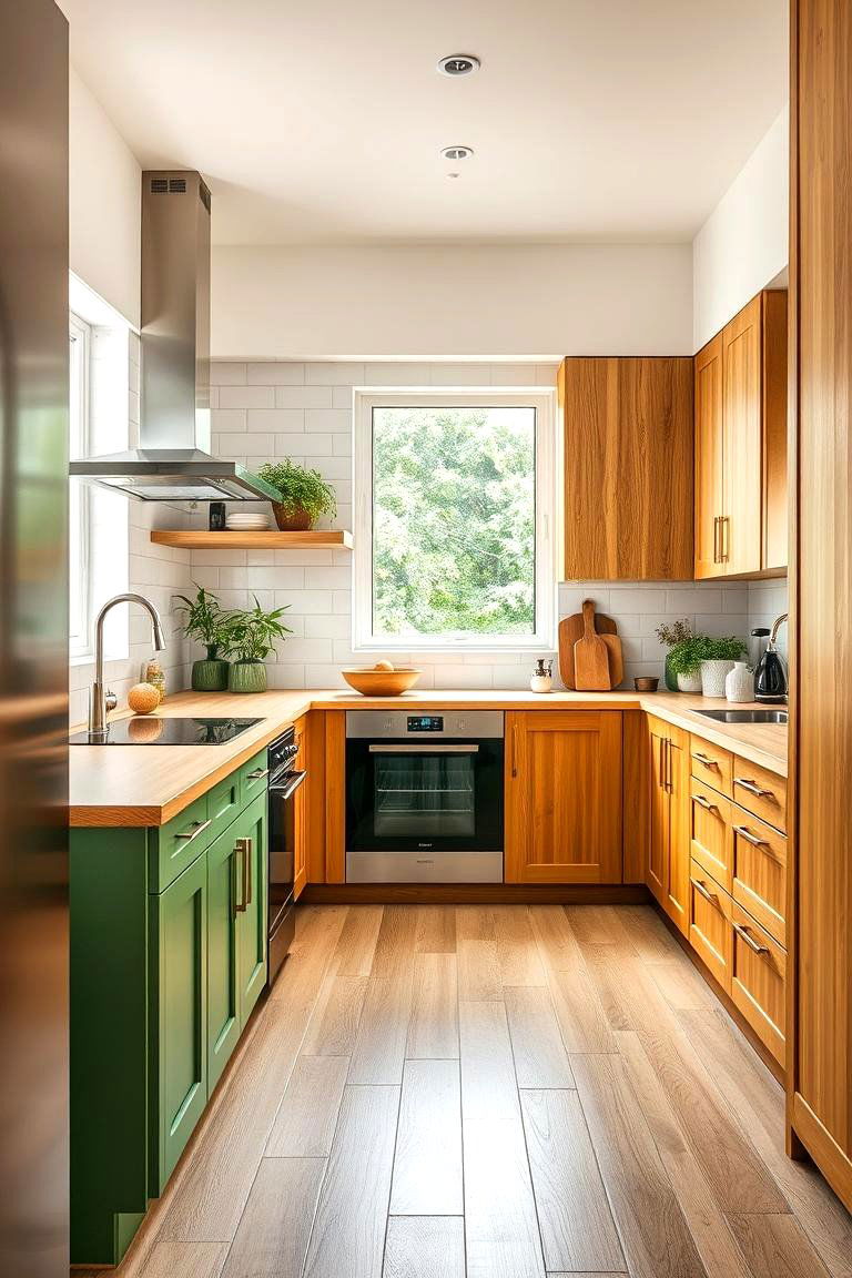 Eco Friendly Material Options - 25 Floor to Ceiling Kitchen Cabinets
