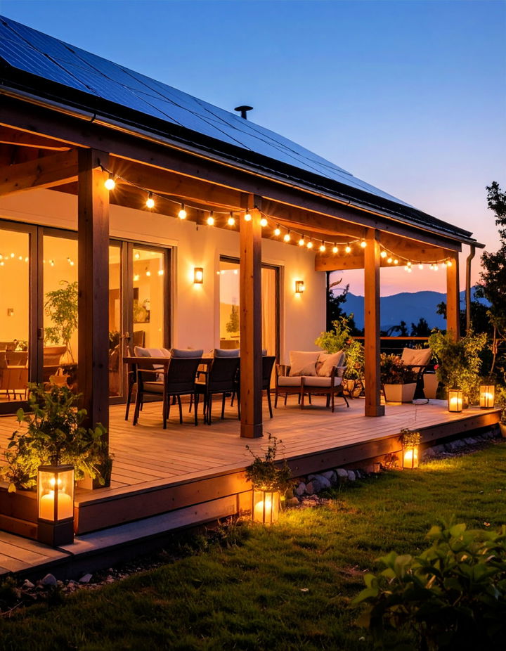 Eco Friendly Solar Lighting Veranda Ideas
