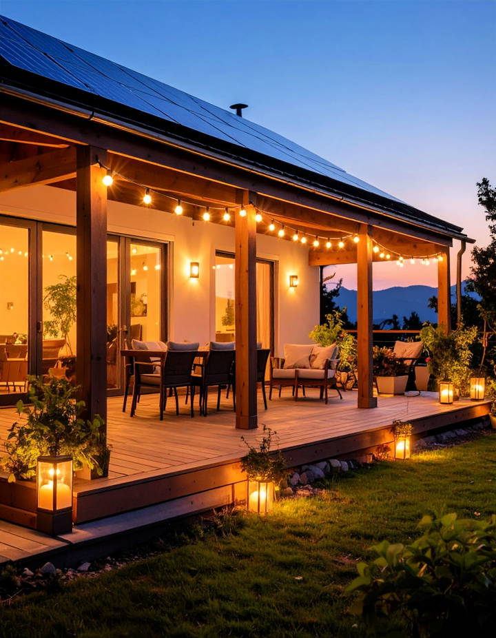 Eco Friendly Solar Lighting Veranda Ideas