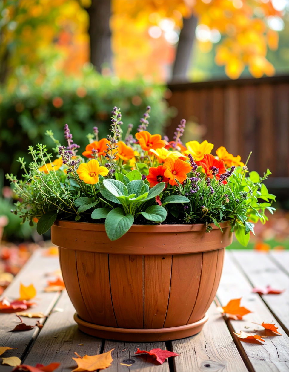 Edible Fall Planter