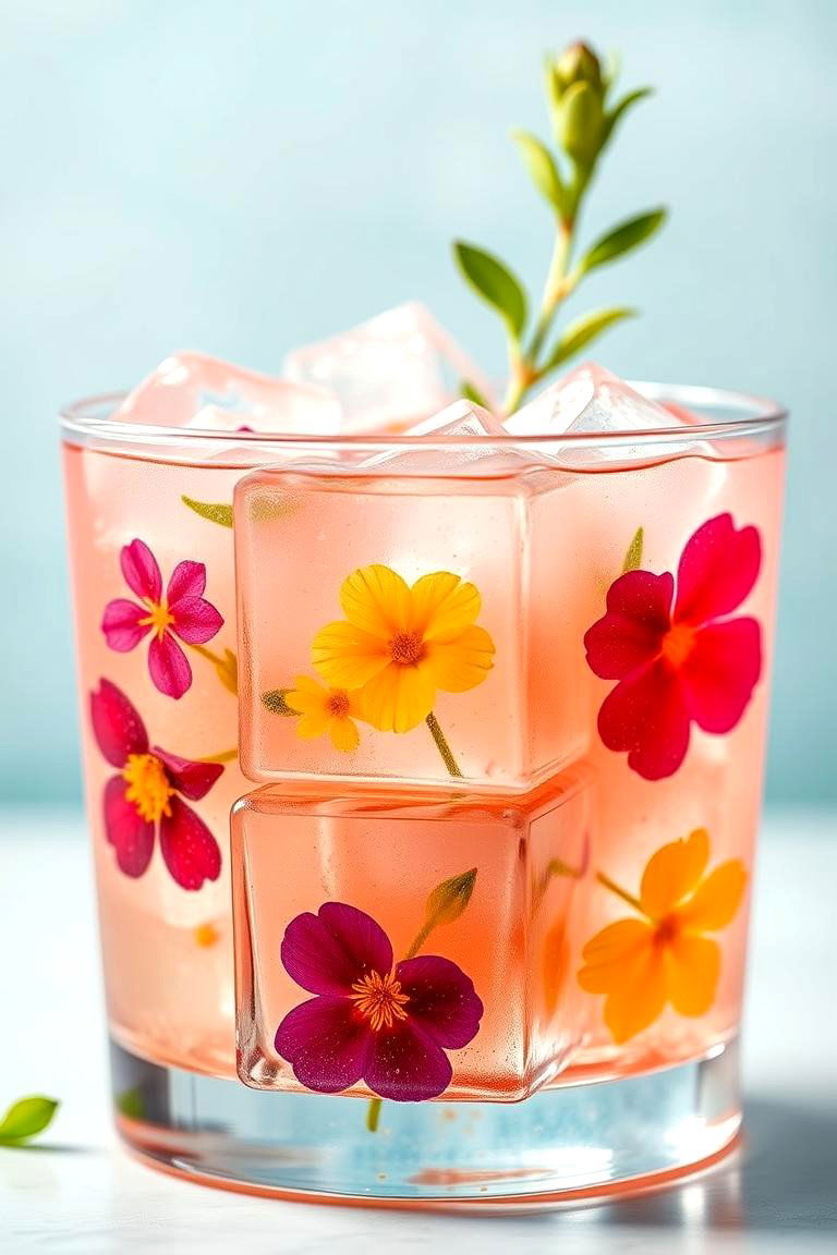 Edible Flower Ice Cubes - 25 Garden Wedding Ideas