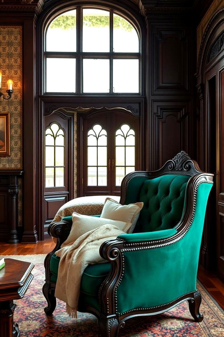 Elegant Armchairs for Relaxation and Style - 25 Victorian Bedroom Ideas