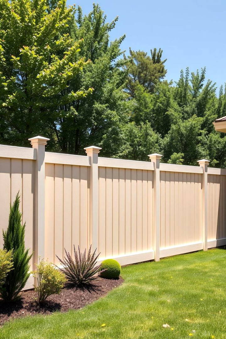 Elegant Beige for a Subtle Natural Vibe - 25 Vinyl Fence Colors