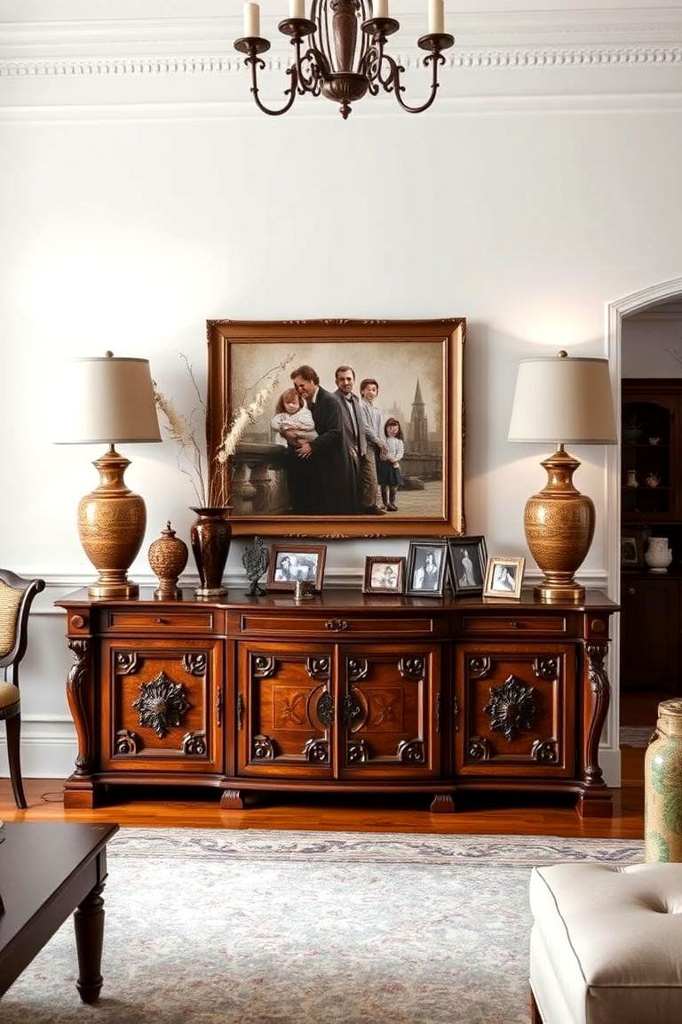 Elegant Console Tables for Display - 25 Traditional Living Room Ideas