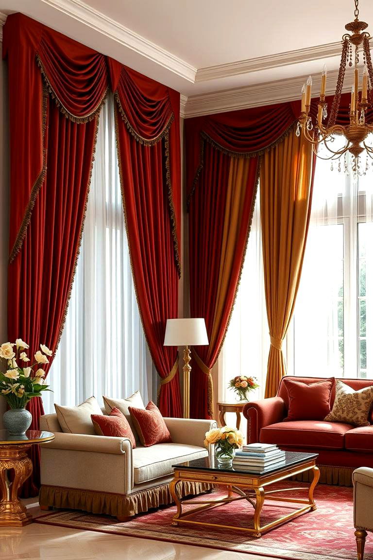 Elegant Drapery to Frame the Windows - 25 Traditional Living Room Ideas