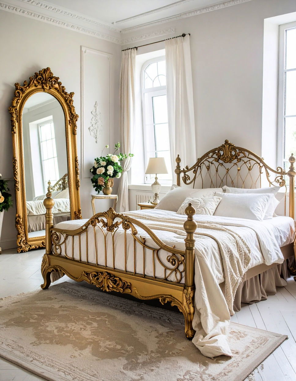 Elegant Mirrors to Enhance Light Victorian Bedroom Ideas