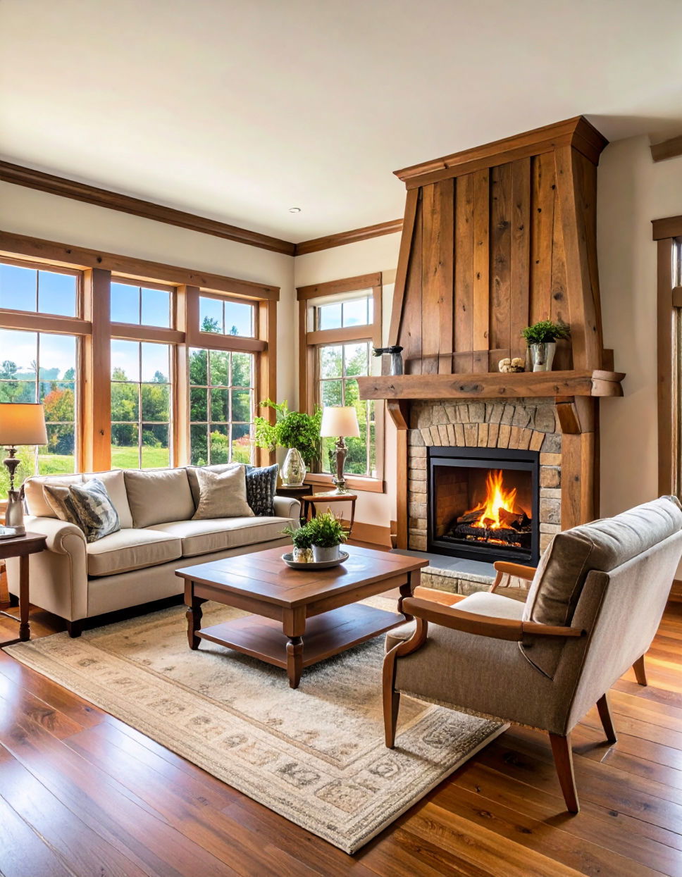 Elegant Wood Mantel for Classic Appeal