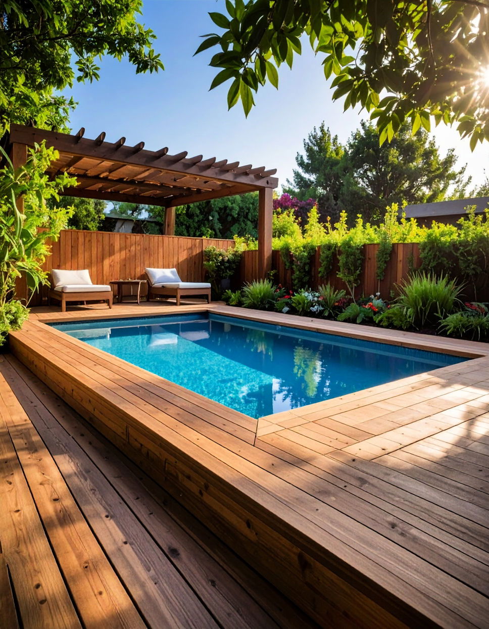 Elevate Your Pool Deck to Create a Natural Barrier
