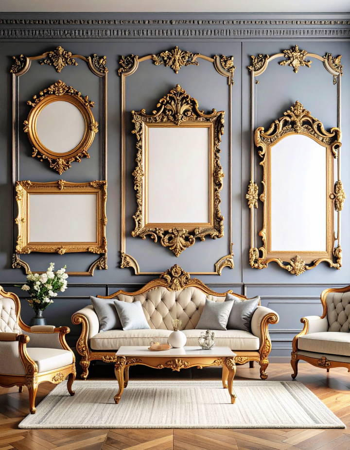Embellished Picture Frames Victorian Interior Design Ideas