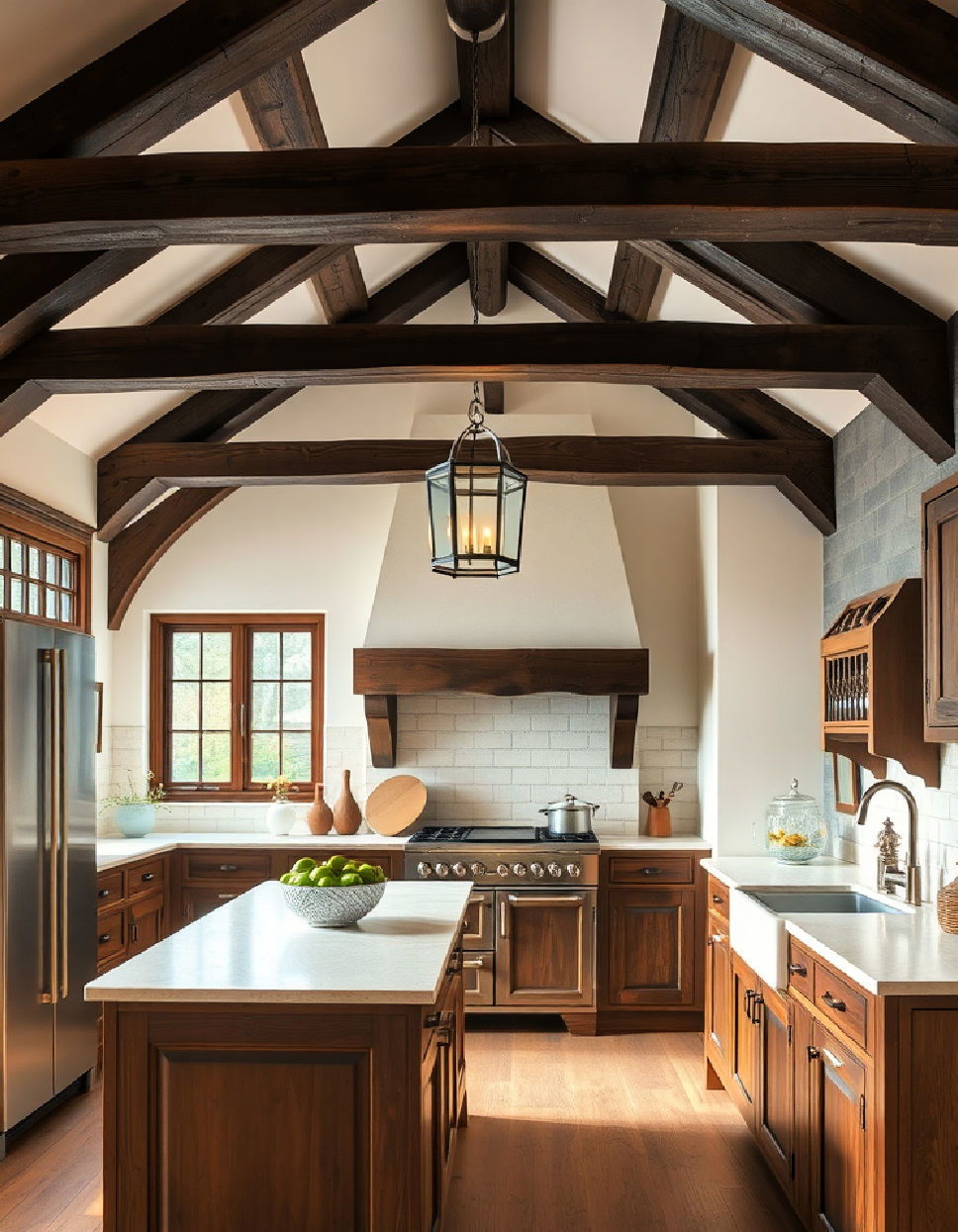 Embrace Exposed Wooden Beams Tudor Kitchen Ideas