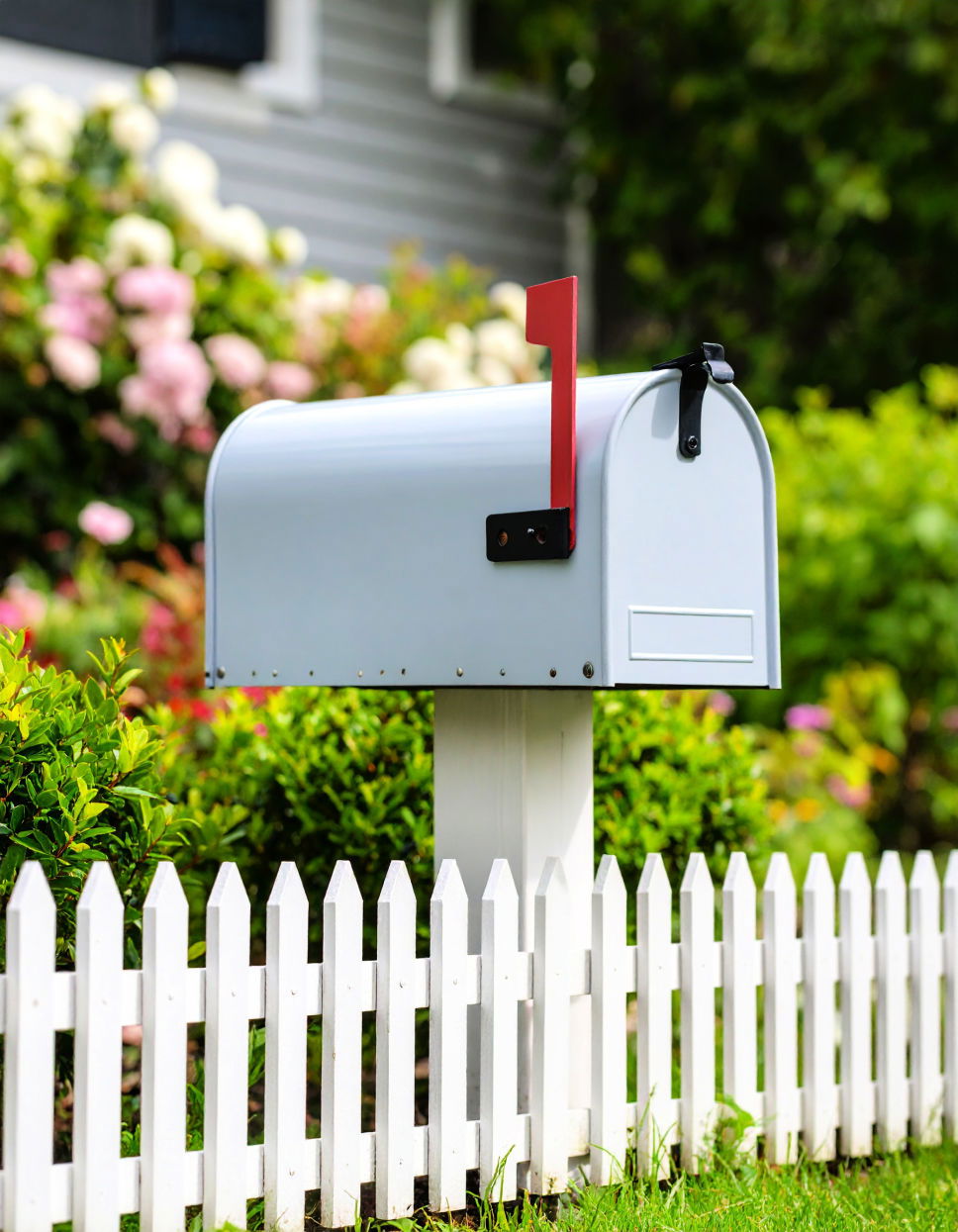 Embracing a Cottage Feel with a White Picket Fence Border