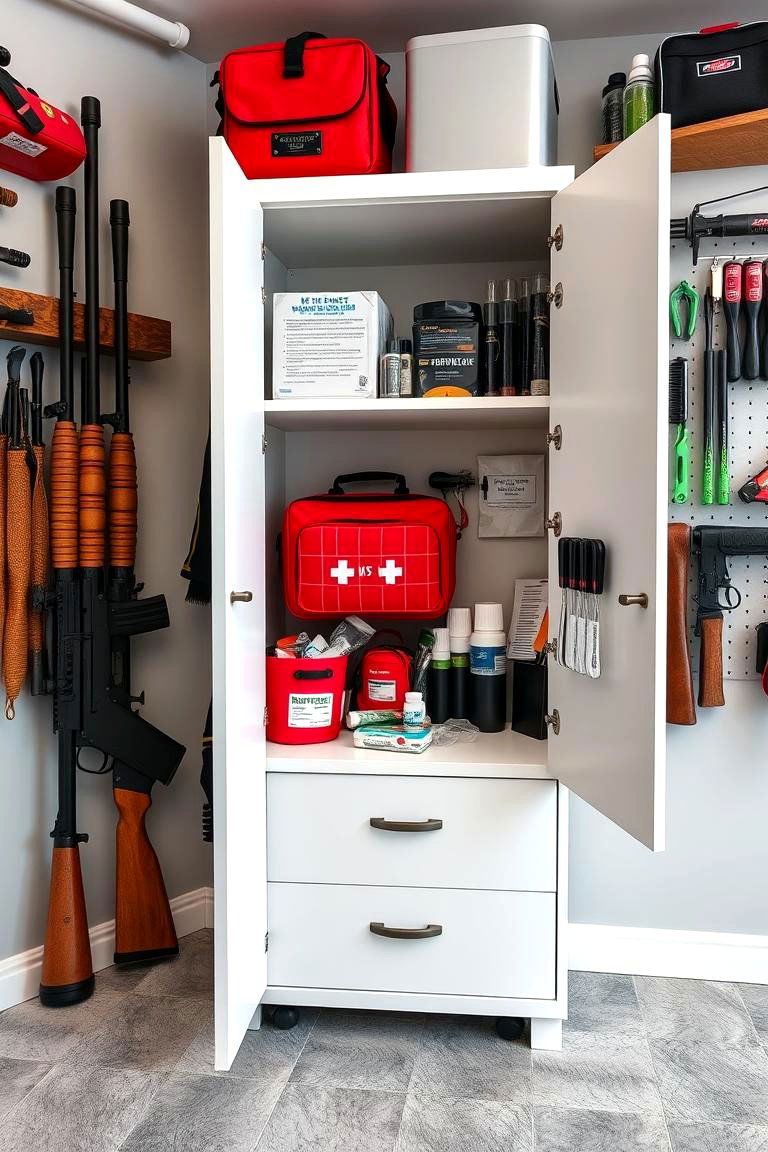 Emergency Preparedness Kit Integration - 25 Man Cave Gun Room Ideas