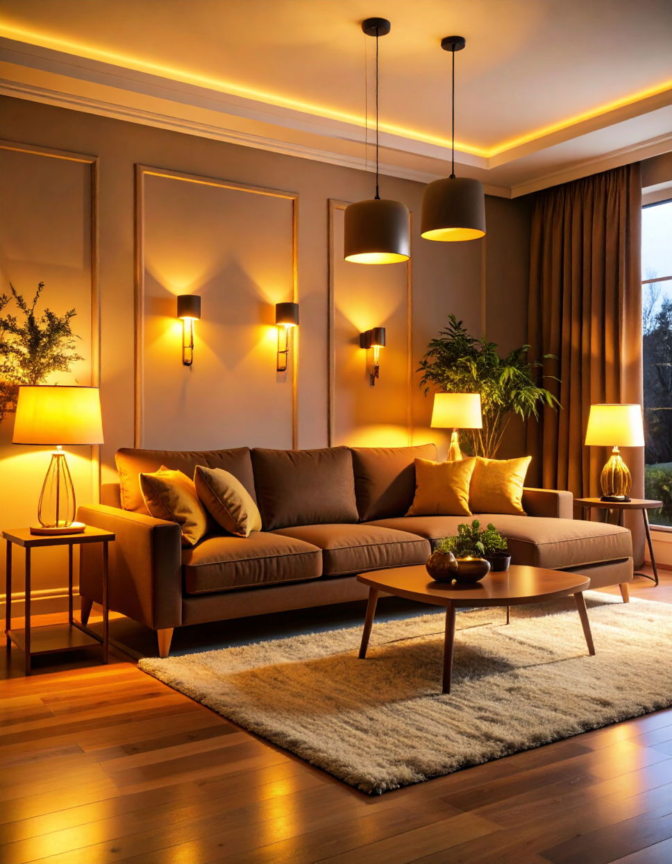 Enhance the Cozy Factor with Warm Lighting