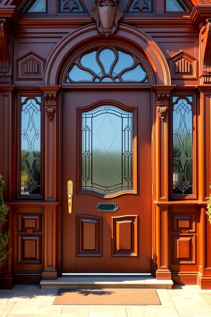 Enhance with a Victorian Style Door - 25 Victorian Porch Ideas