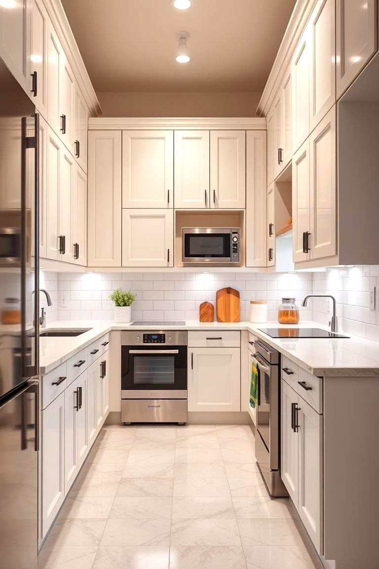 Enhanced Storage for Small Kitchens - 25 Floor to Ceiling Kitchen Cabinets