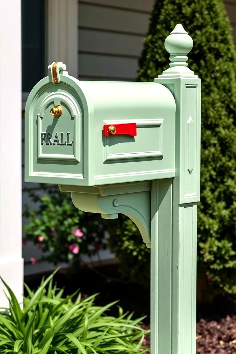 Enhancing Curb Appeal with a Fresh Coat of Paint - 25 Mailbox Decor Ideas