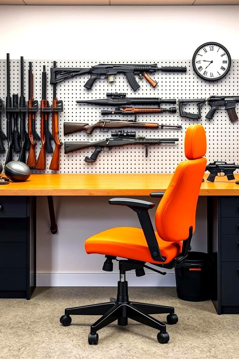 Ergonomic Seating for Comfort - 25 Man Cave Gun Room Ideas