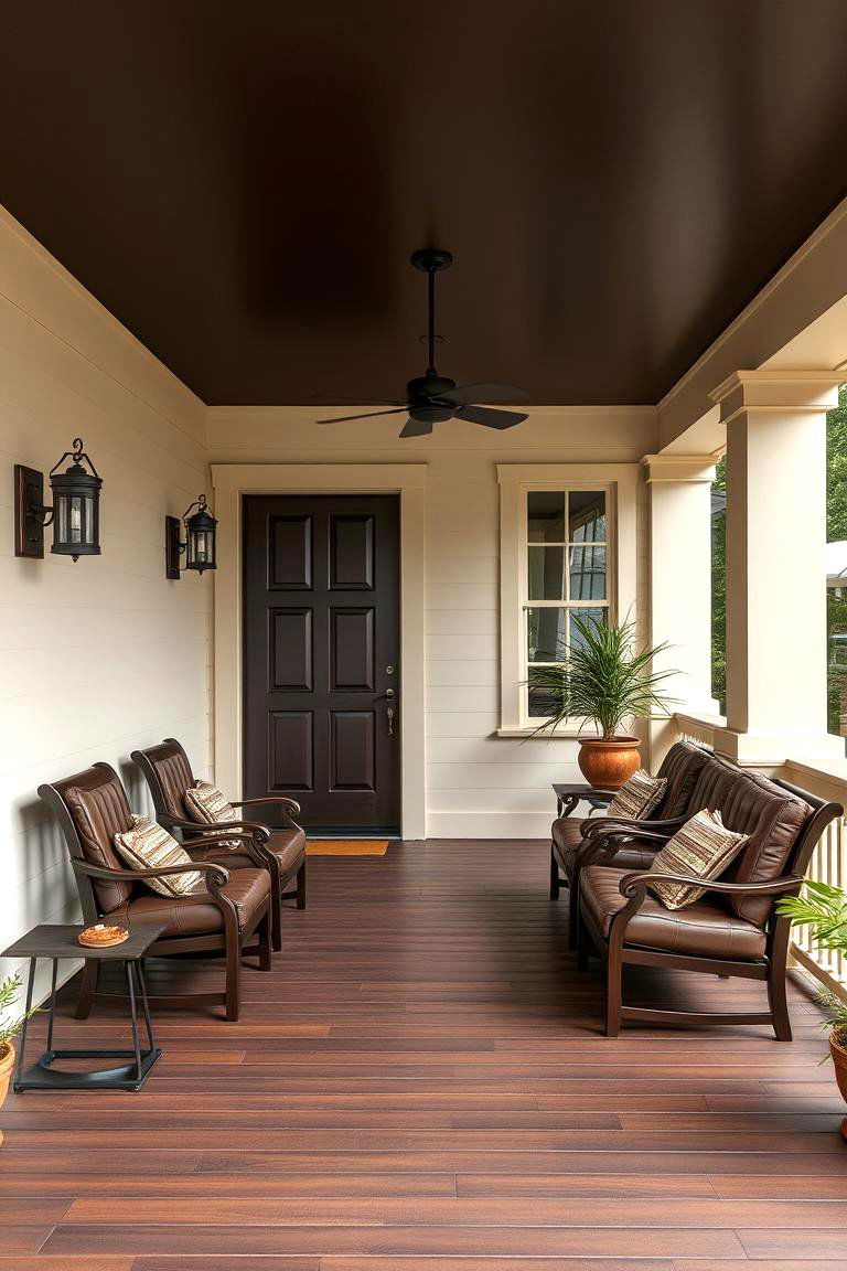 Espresso Brown to Anchor Your Space - 25 Porch Paint Colors
