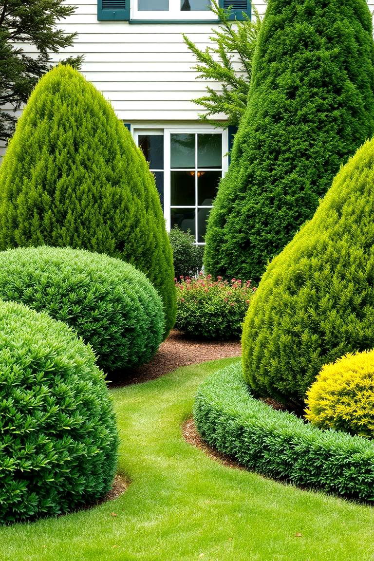Evergreen Shrubs for Seasonal Borders - 25 Front Yard Evergreen Landscaping Ideas