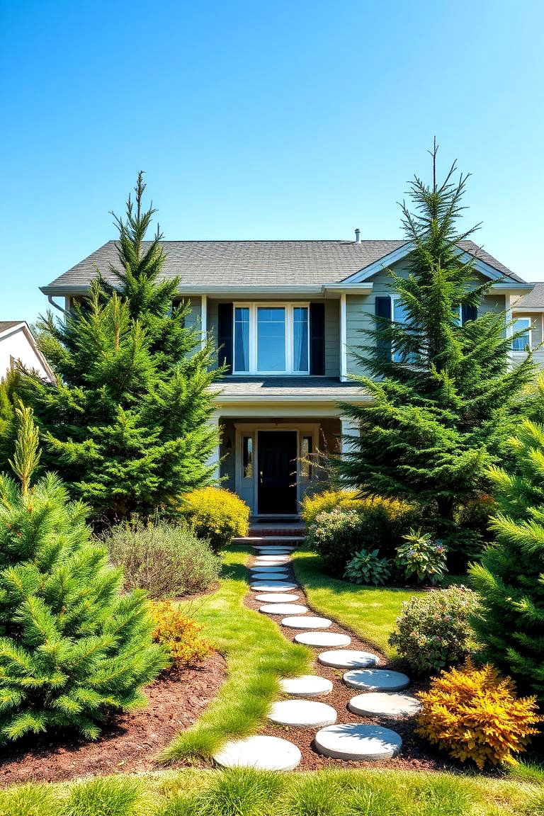 Evergreens for Wildlife Habitat - 25 Front Yard Evergreen Landscaping Ideas