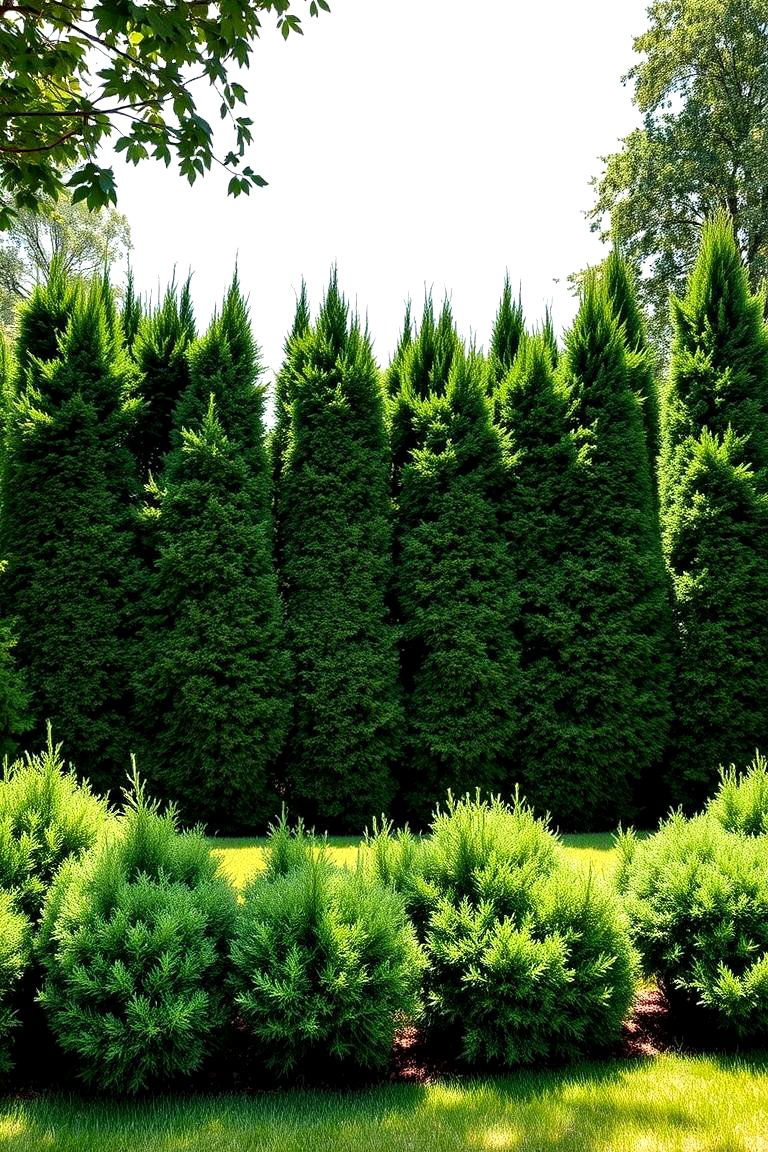 Evergreens for a Privacy Screen - 25 Front Yard Evergreen Landscaping Ideas