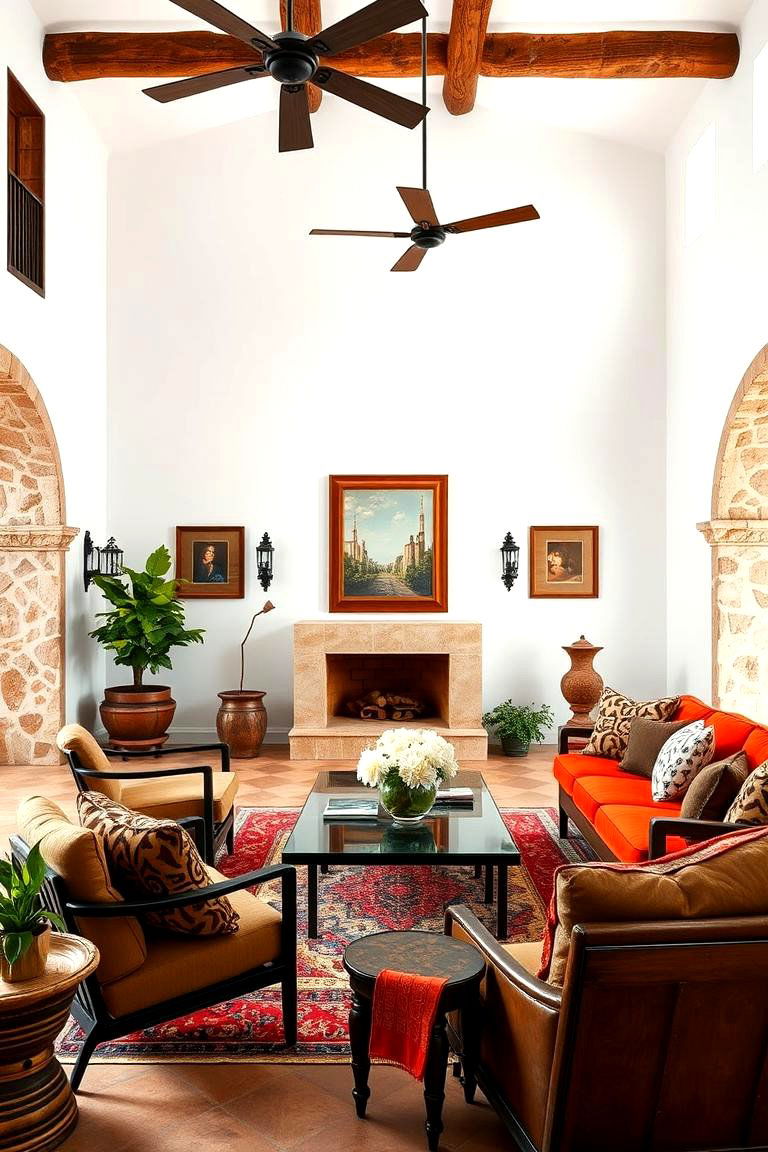 Experiment with Spanish Colonial Influences - 25 Spanish Style Living Room Ideas