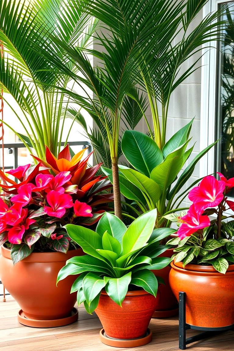 Experiment with Tropical Garden Containers - 25 Tropical Garden Ideas