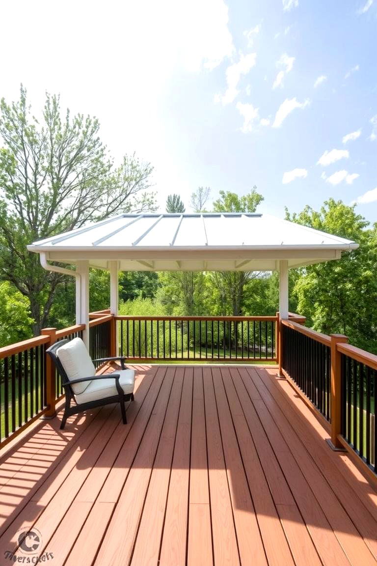 Extended Roof Overhang for Extra Shelter - 25 Covered Deck Ideas