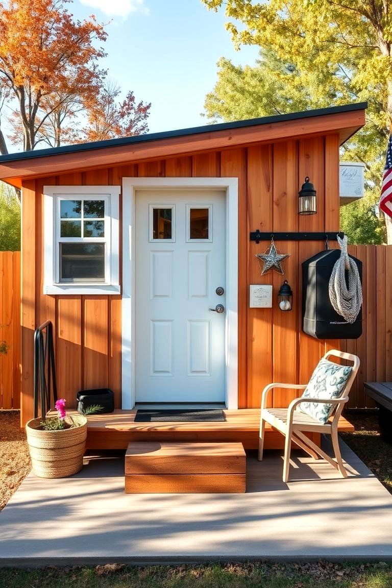 External Storage Sheds for Bulky Items - 25 Tiny House Design Ideas