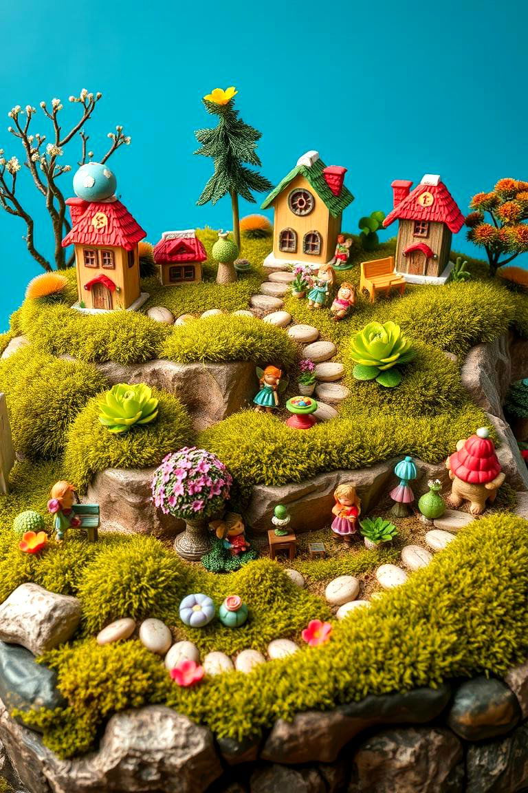 Fairy Garden in a Tiered Landscape - 25 Tiered Garden Ideas