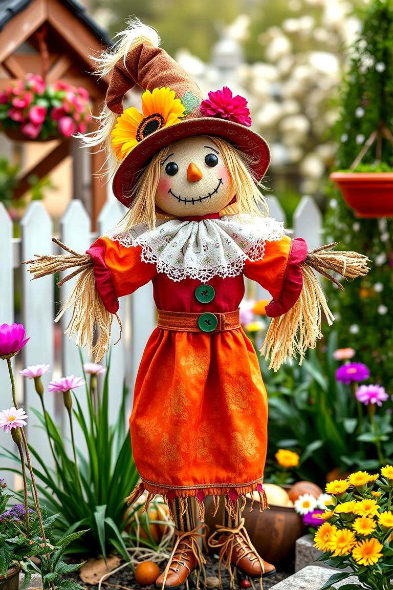 Fairy Tale Inspired Scarecrow - 25 Garden Scarecrow Ideas