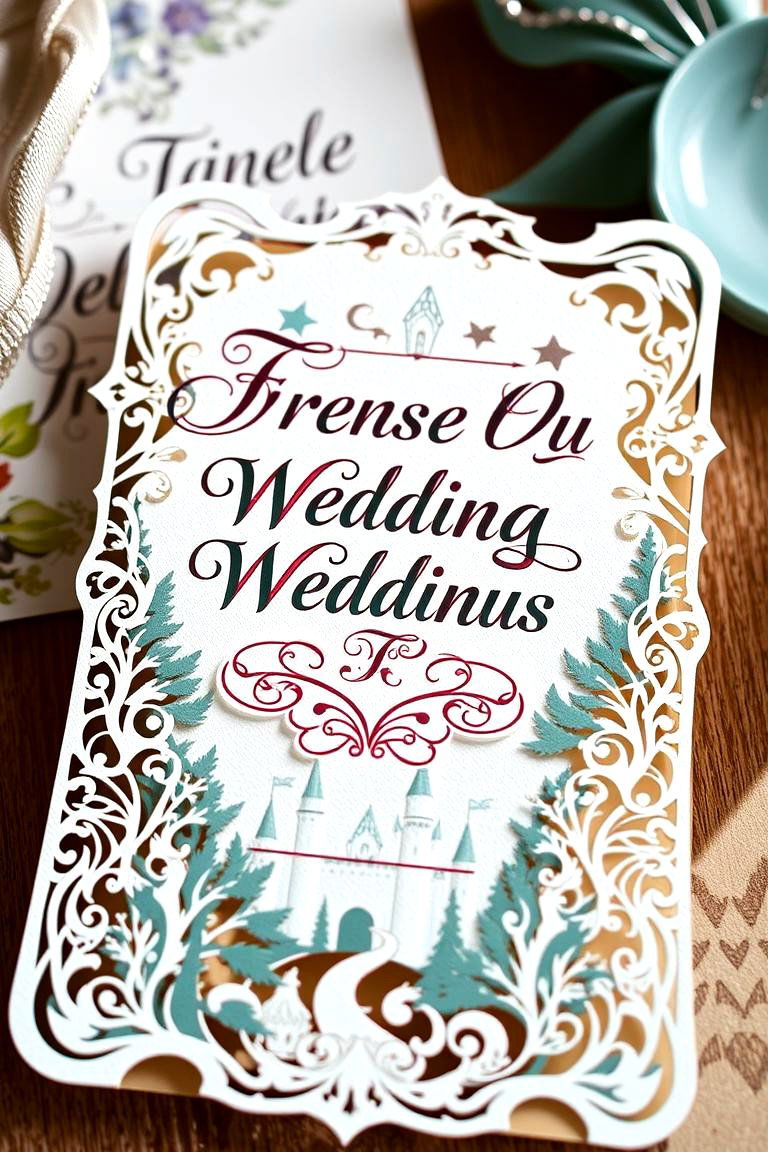 Fairy Tale Inspired Wedding Invitations - 25 Fairytale Wedding Ideas