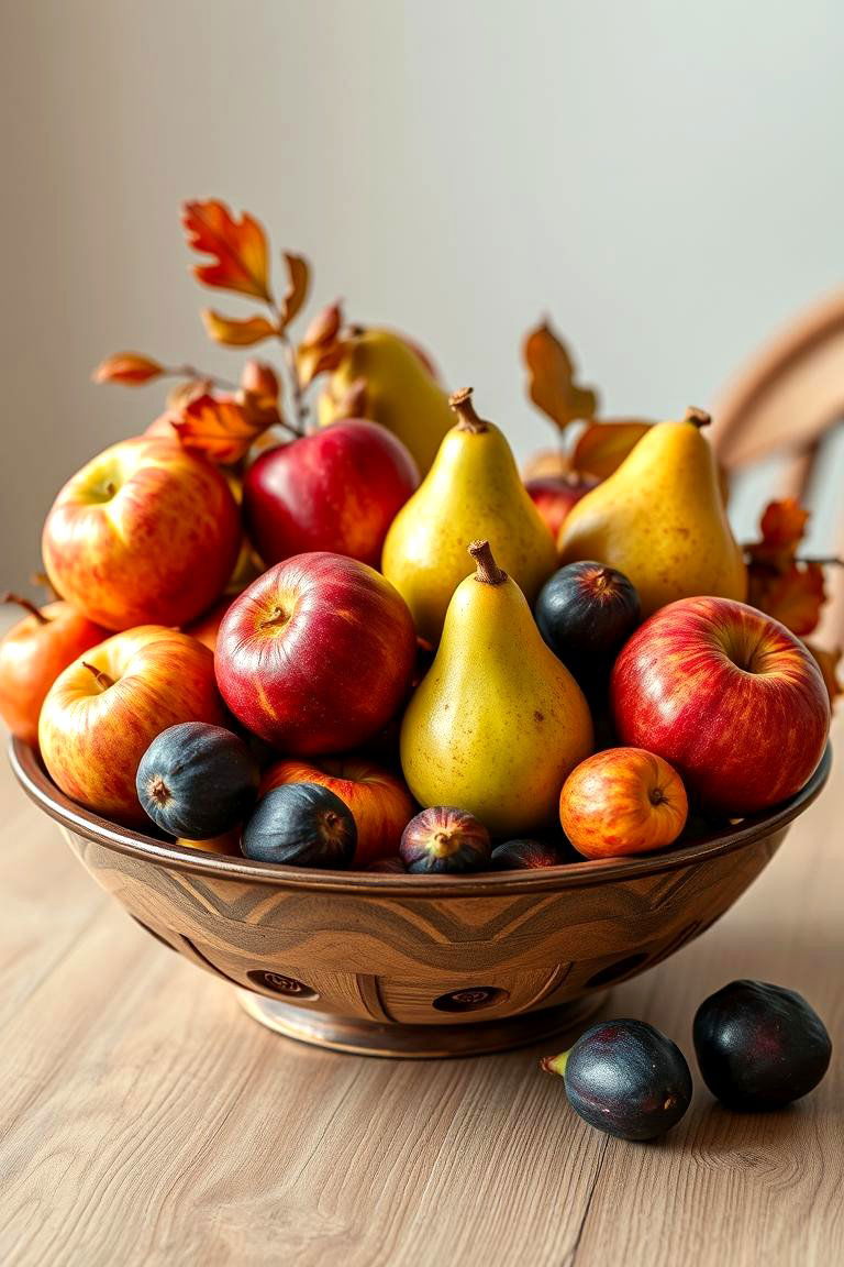 Fall Fruit Bowl - 25 Fall Table Decor Ideas