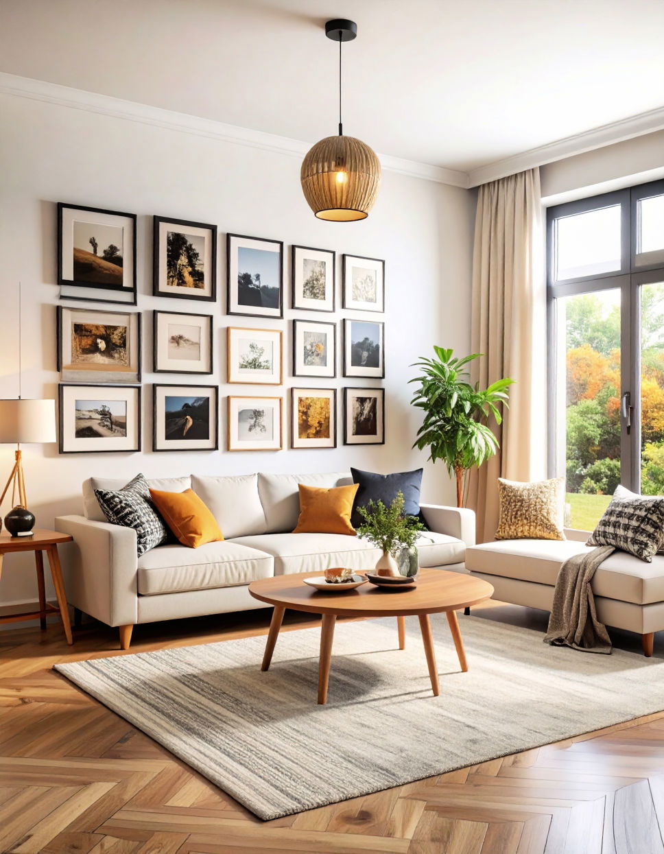Family Photos in Mixed Frames