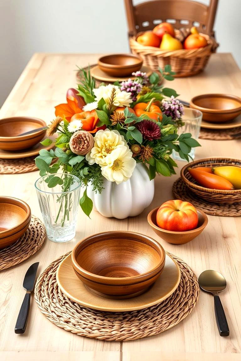 Farm to Table Natural Beauty - 25 Thanksgiving Table Settings