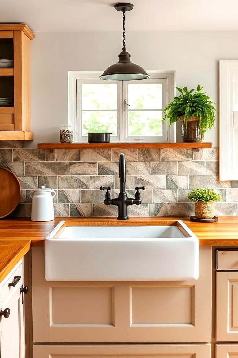 Farmhouse Sink - 25 Traditional Kitchen Ideas