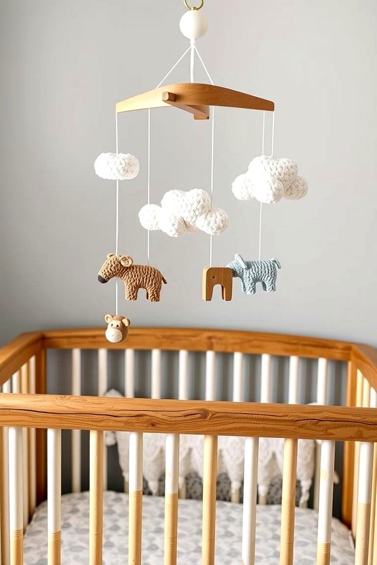 Farmhouse Style Baby Mobile - 25 Farmhouse Nursery Ideas